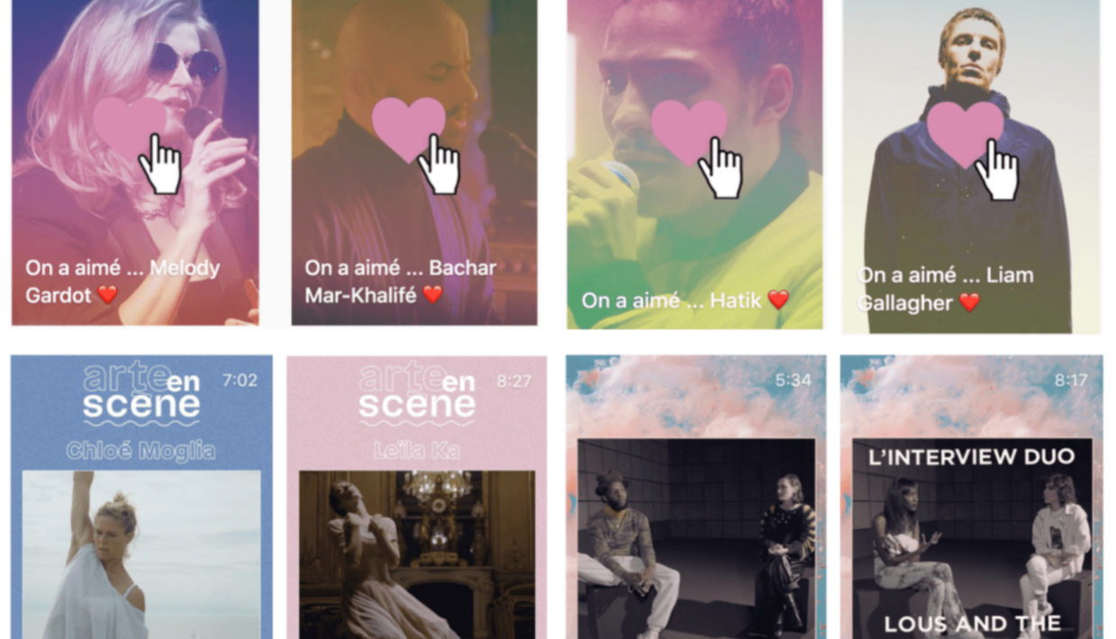 Couverture des IGTV de Arte, exemple d'une bonne cohérence