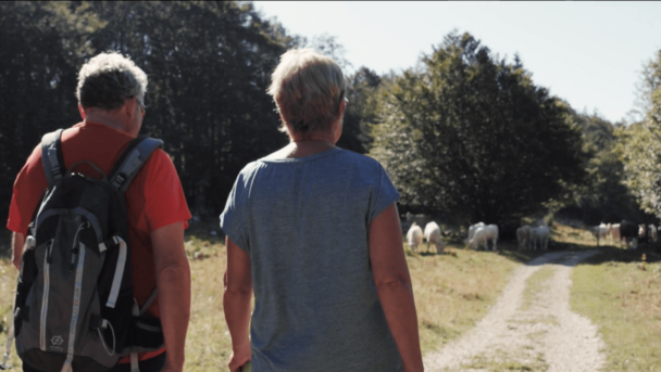 Couple de retraités au Grand Colombier